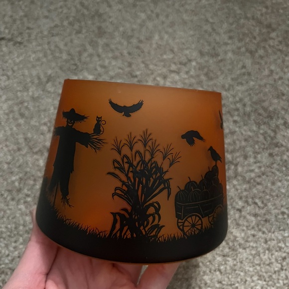 Three (3) Glass Yankee Candle Halloween Themed Candle Holder/Toppers NWT - Picture 8 of 12